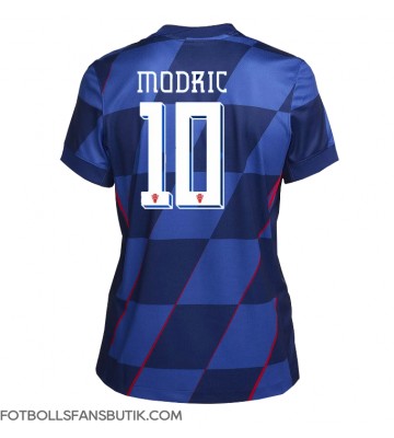 Kroatien Luka Modric #10 Replika Bortatröja Damer EM 2024 Kortärmad